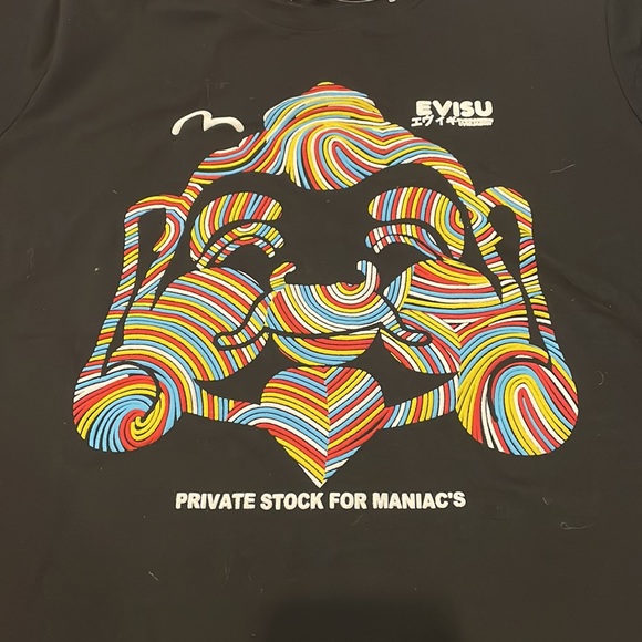 BNWT Authentic EVISU T-shirt Evergreen Japan Streetwear Brand Size Medium - Picture 2 of 8